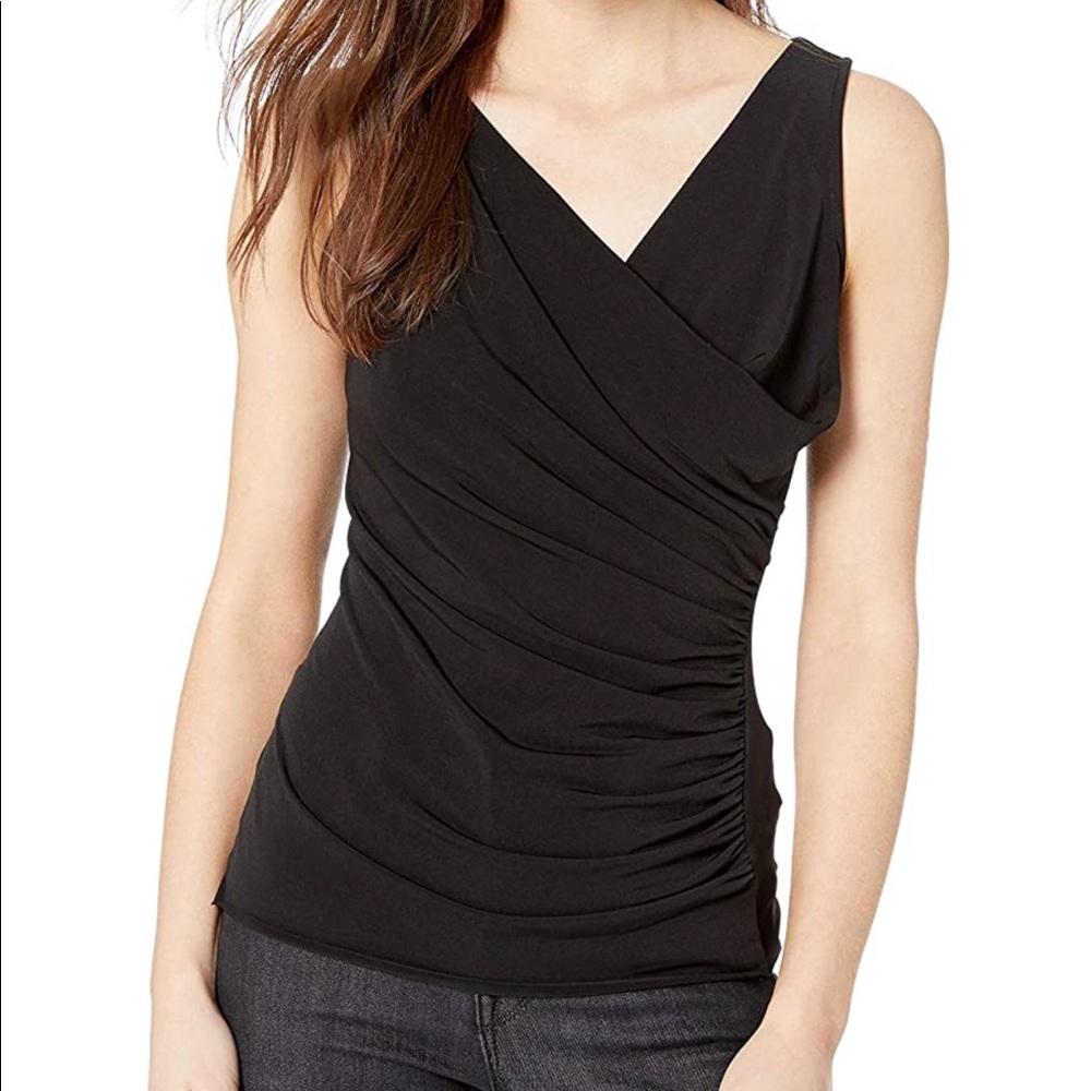 Navy Bailey 44 Wrap Blouse, NWOT, Size S